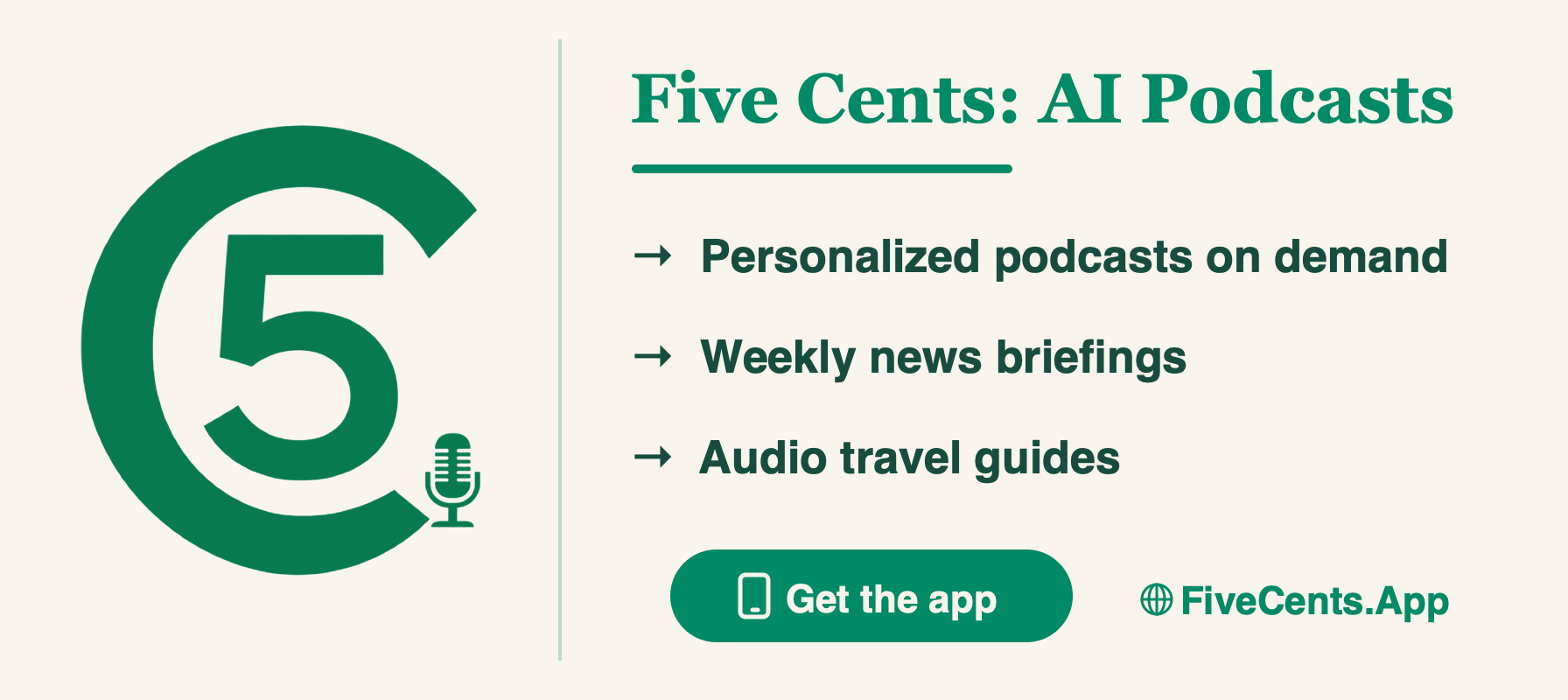 Five Cents: AI Podcasts